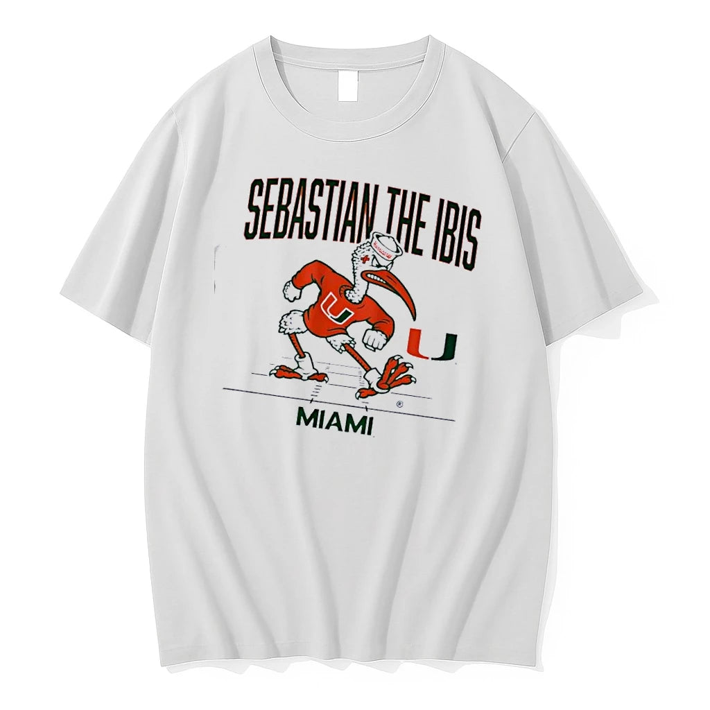 Miami Hurricanes Football Gridiron Mascot Sebastian The Ibis Tshirts Sweater