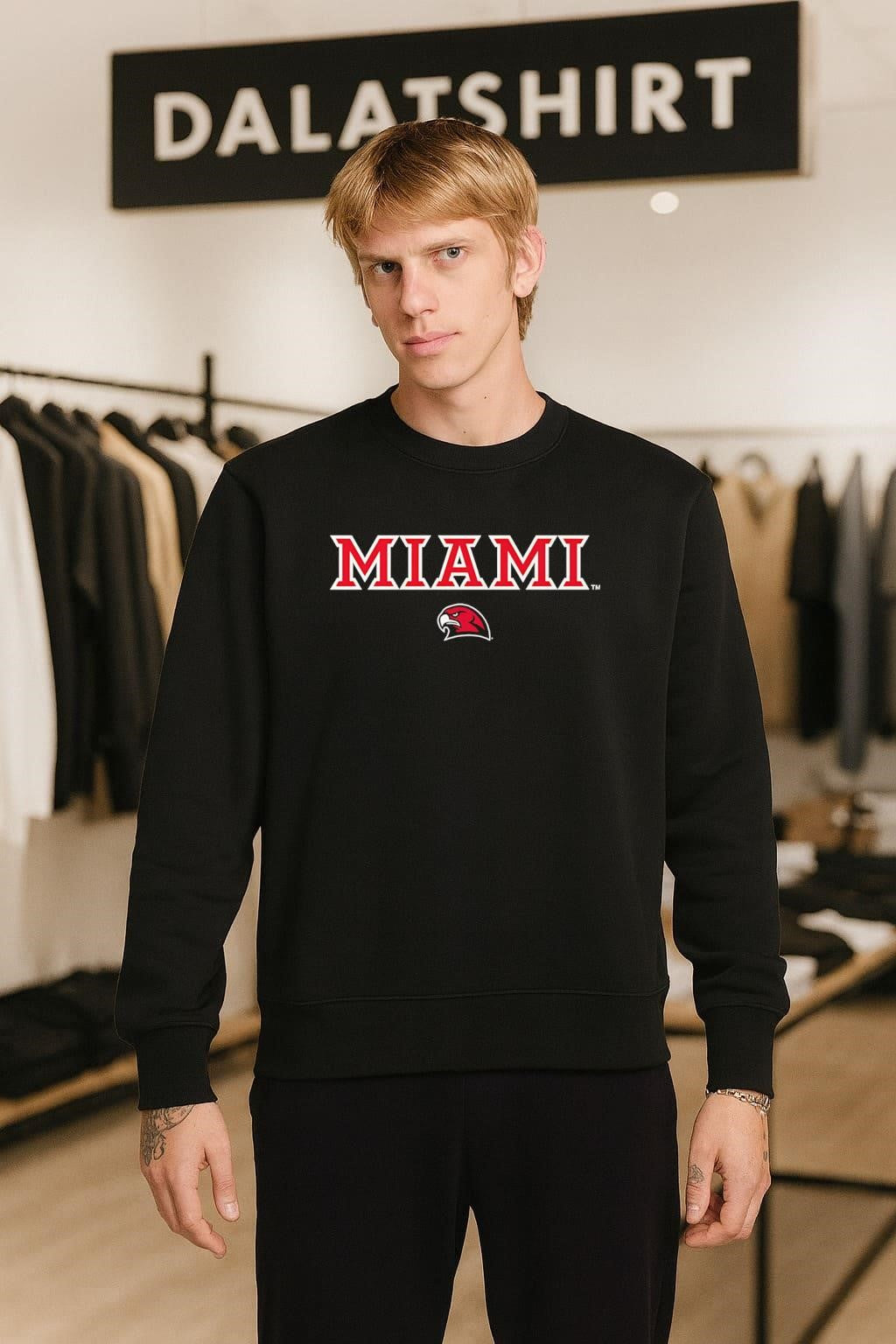 Miami University Redhawks Bird Head Logo shirt