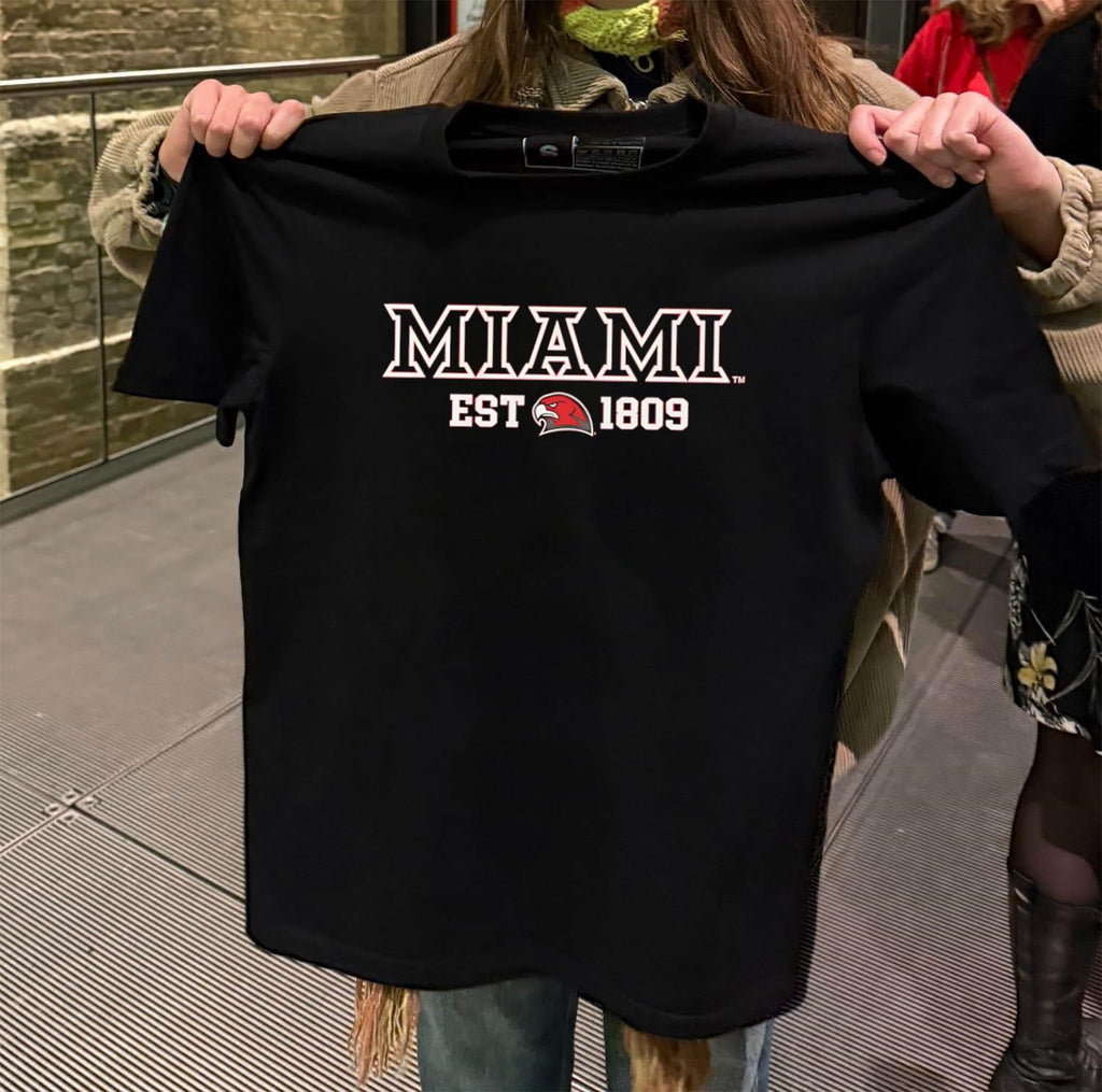 Miami University Redhawks Est 1809 Bird Logo shirt