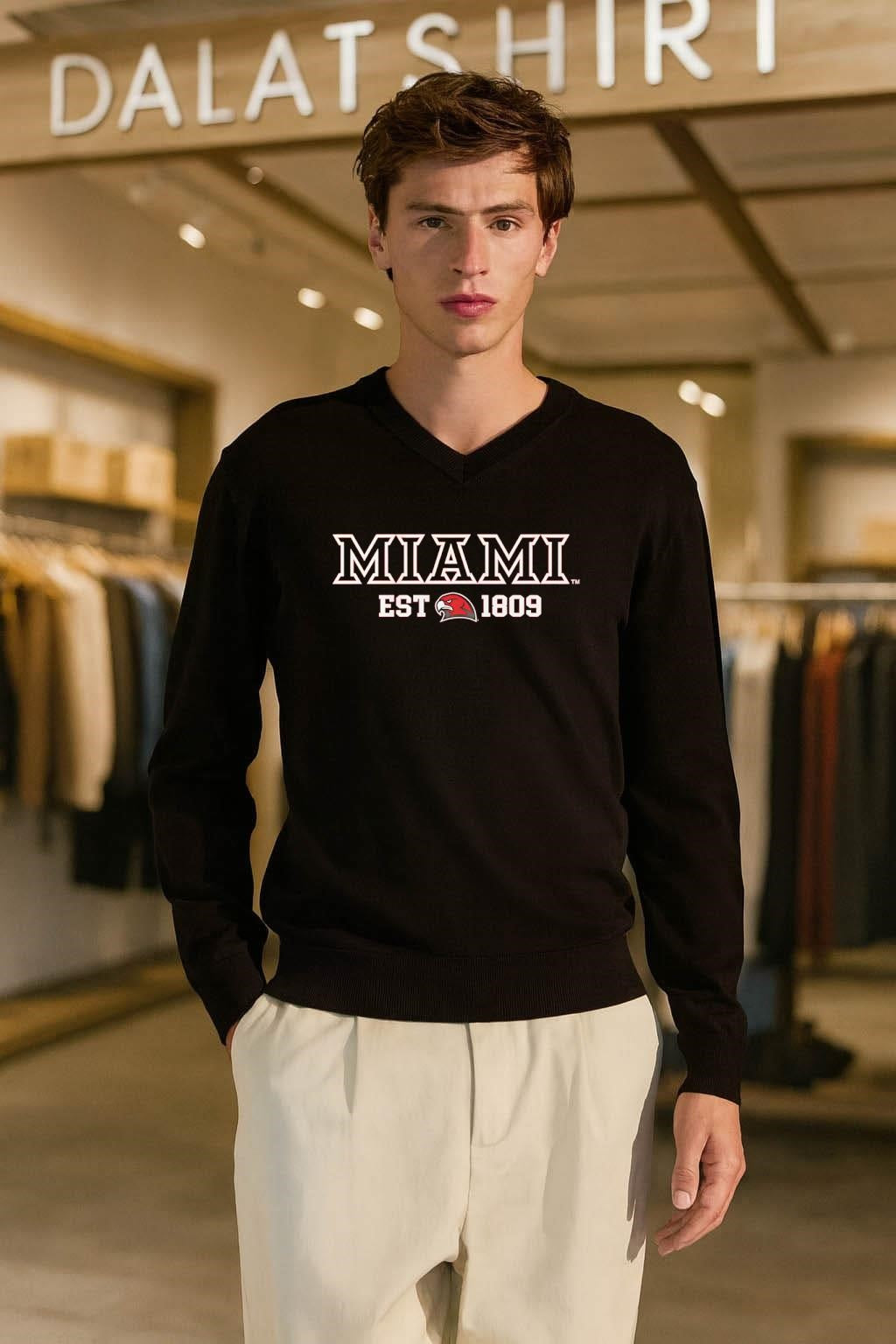 Miami University Redhawks Est 1809 Bird Logo shirt