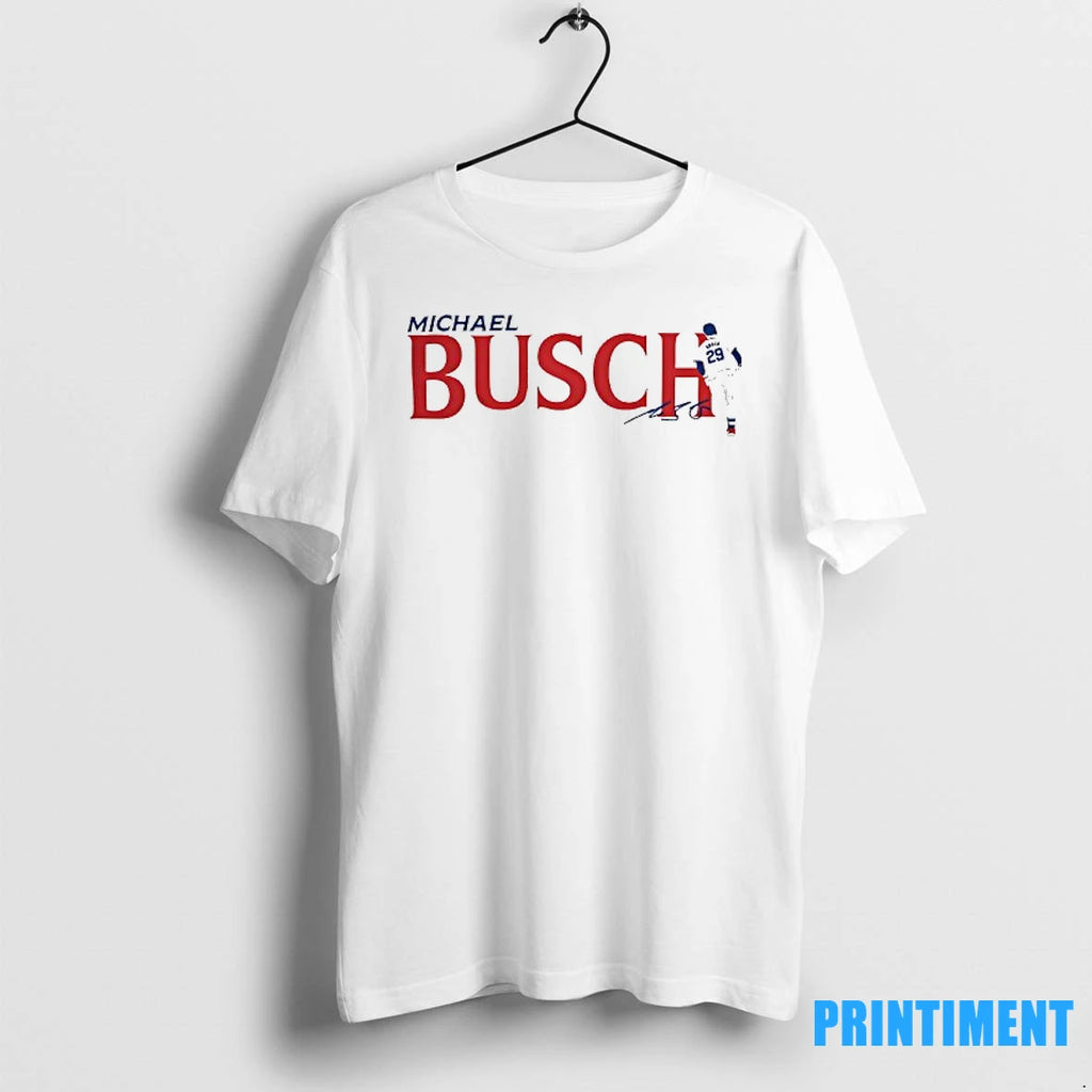Michael Busch 29 Chicago Cubs Baseball Signature Tshirts Sweater