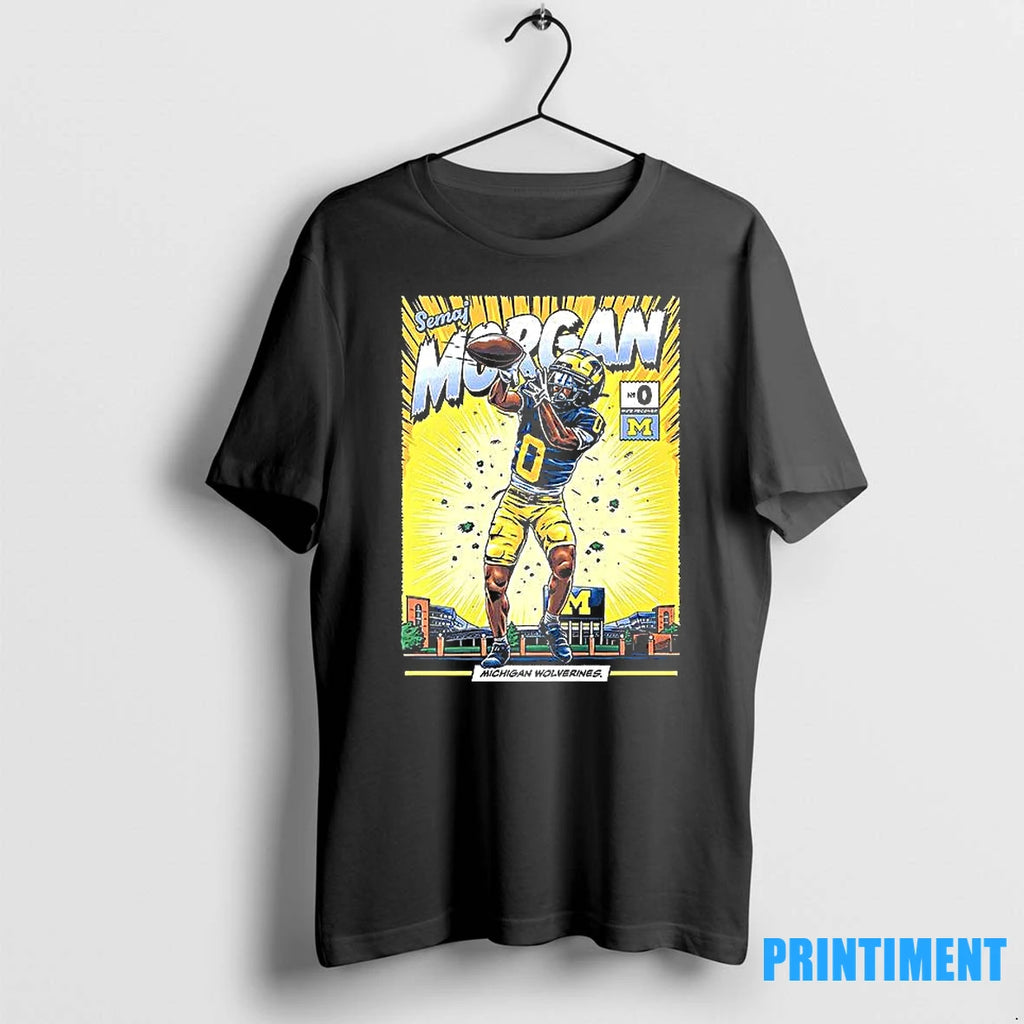 Michigan Wolverines 0 Semaj Morgan Student Comic Tshirts Sweater