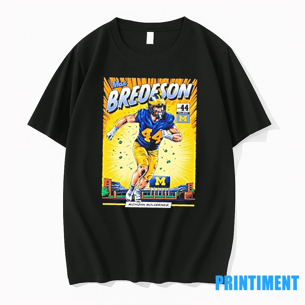 Michigan Wolverines 44 Max Bredeson Student Athlete Comic Tshirts Sweater