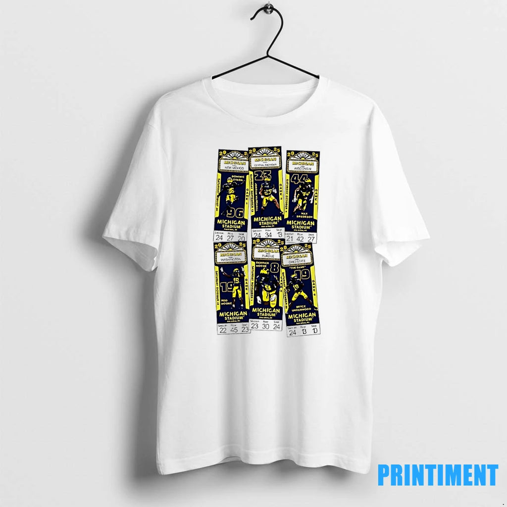 Michigan Wolverines Home Ticket 2025 Schedule Tshirts Sweater