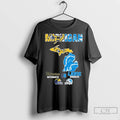 Michigan Wolverines Saturdays On Lions Sundays Map T Shirts