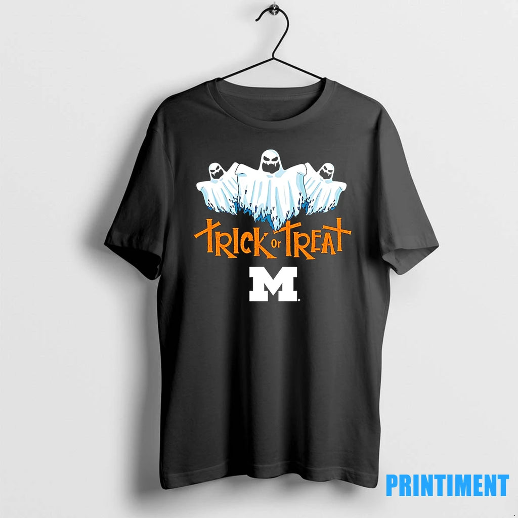 Michigan Wolverines Trick Or Treat Ghosts Halloween Tshirts Sweater