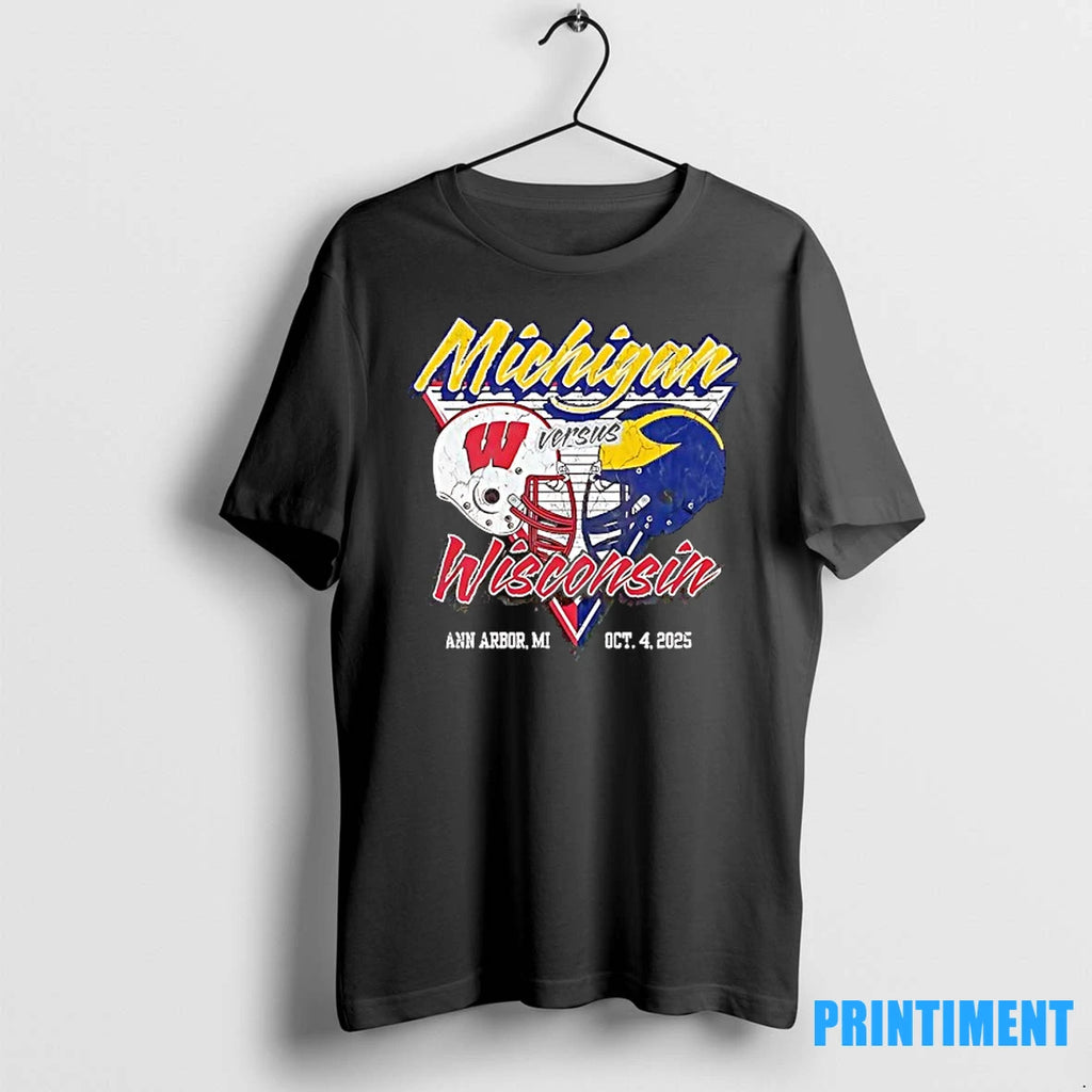 Michigan Wolverines And Wisconsin Badgers Football 2025 Tshirts Sweater