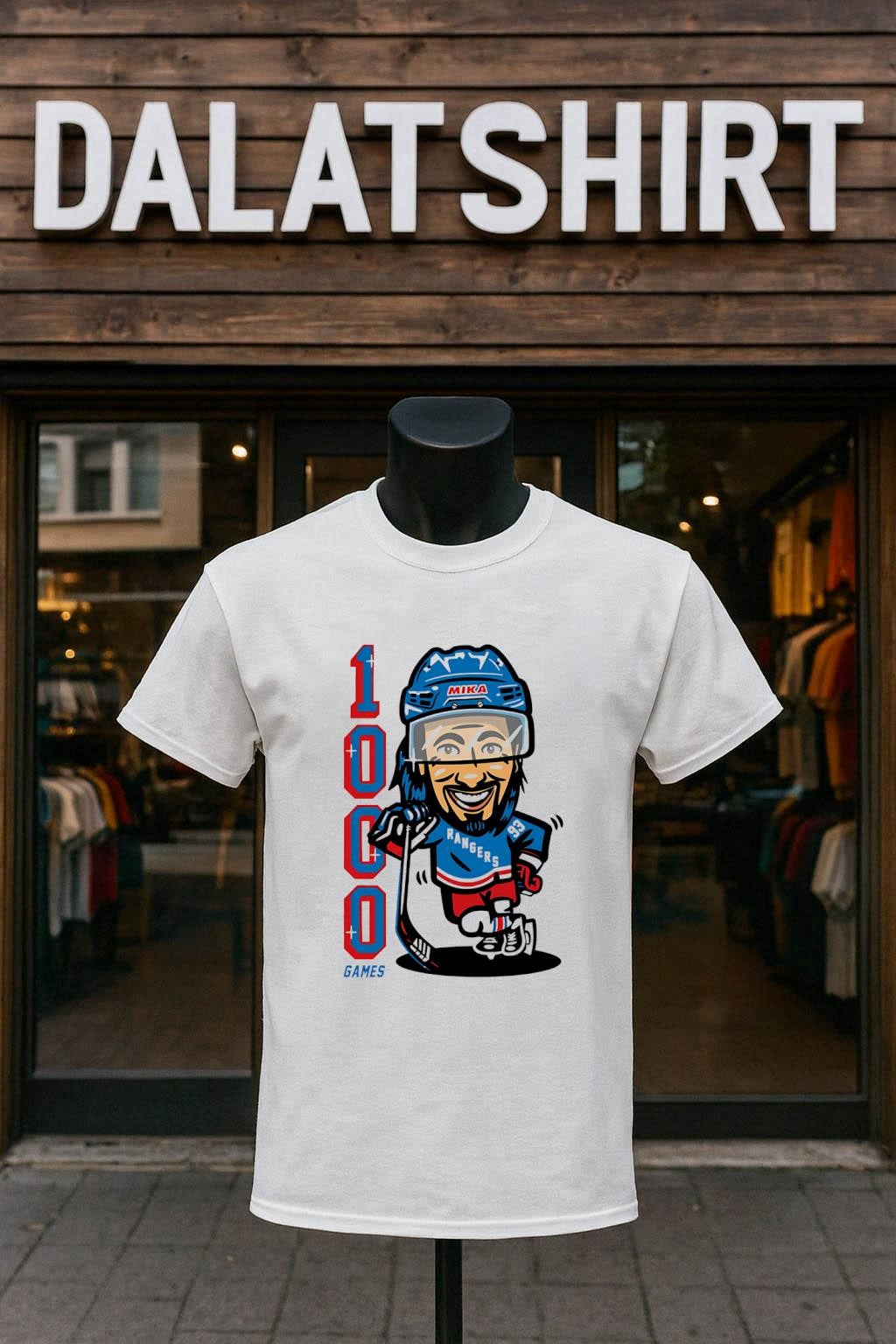 Mika 93 Rangers 1000 Games shirt