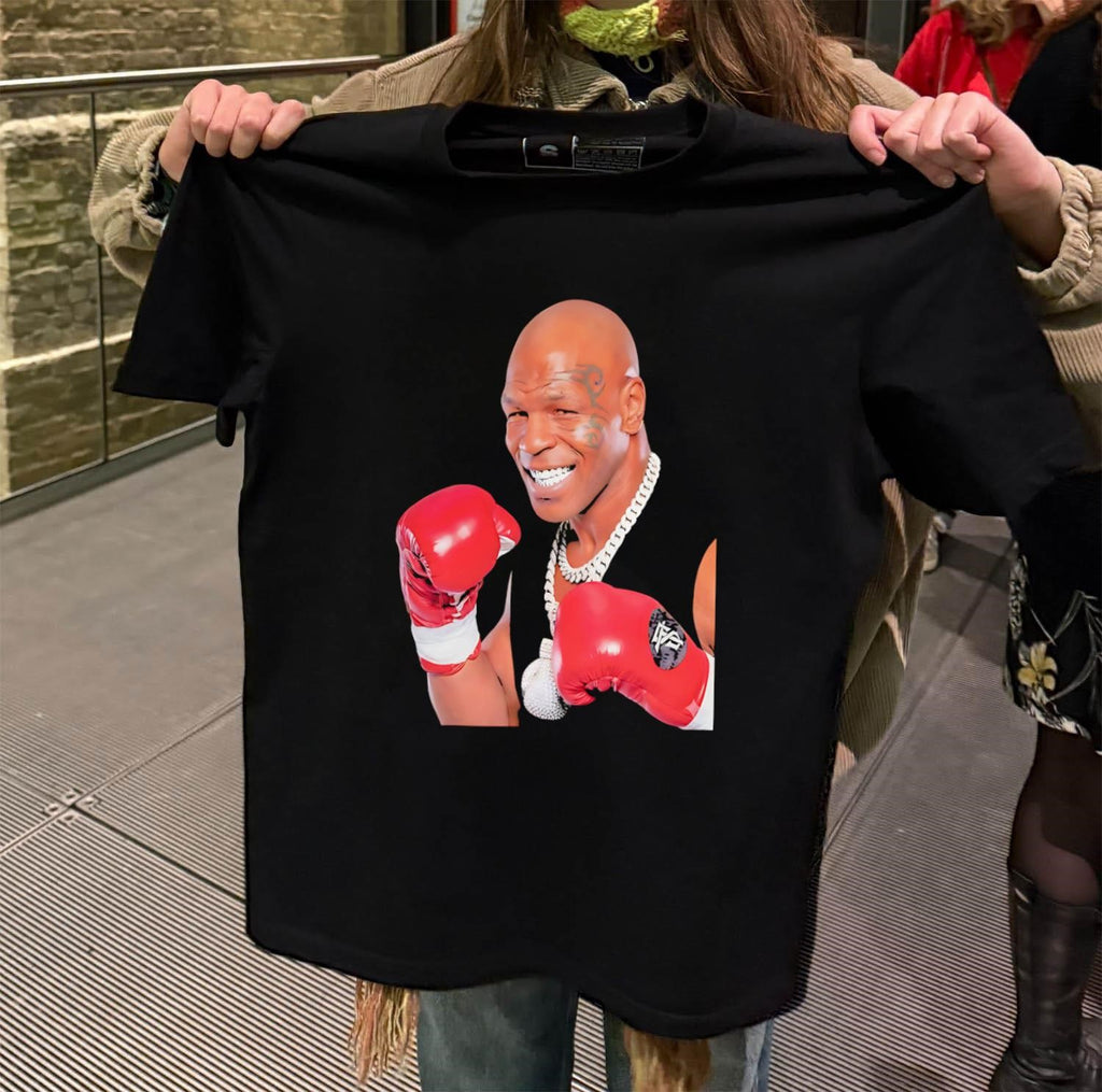 Mike Tyson Iron Mike Boxing Gloves Diamond Chain shirt