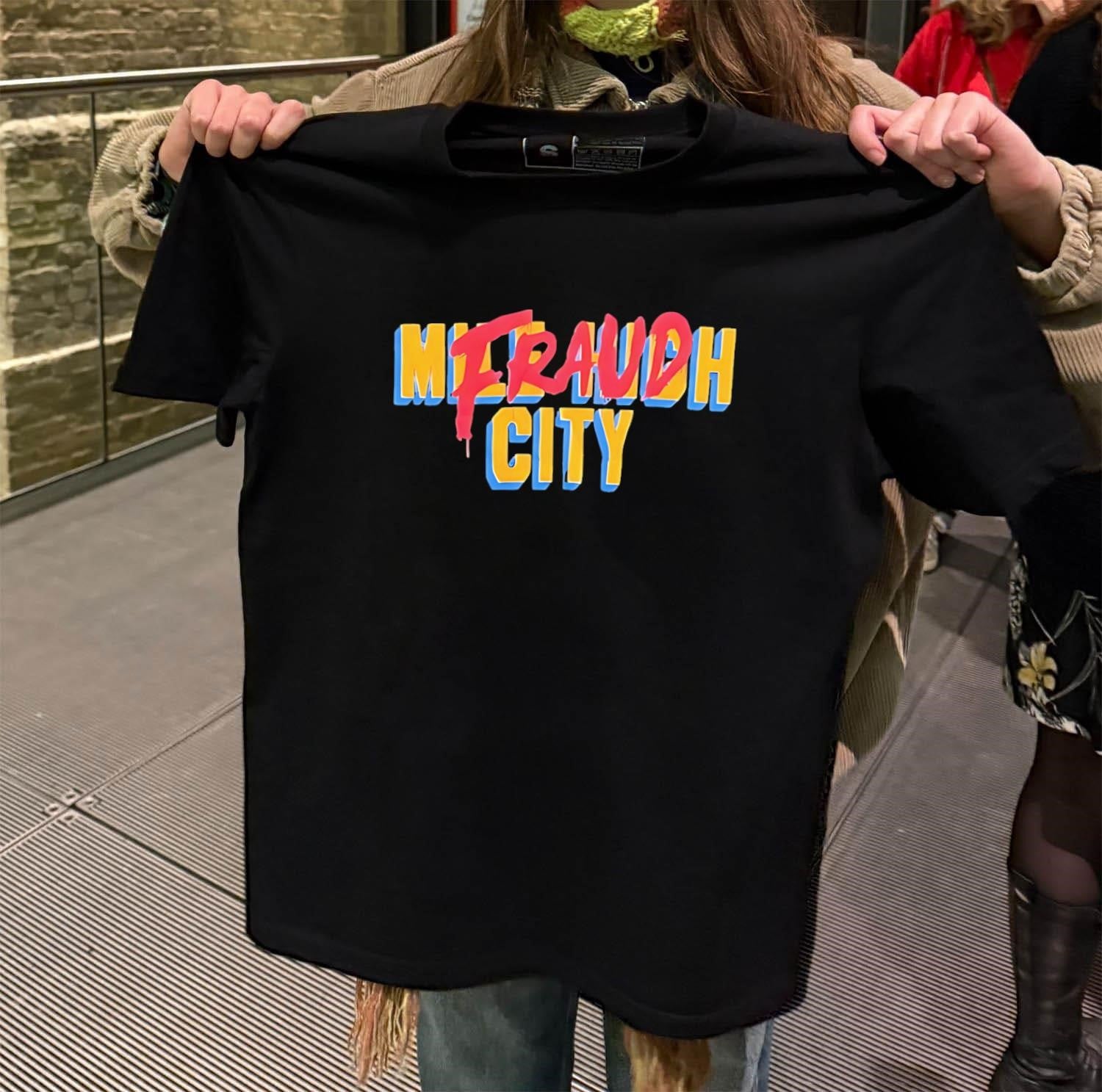 Mile High City Fraud Red Graffiti Font shirt