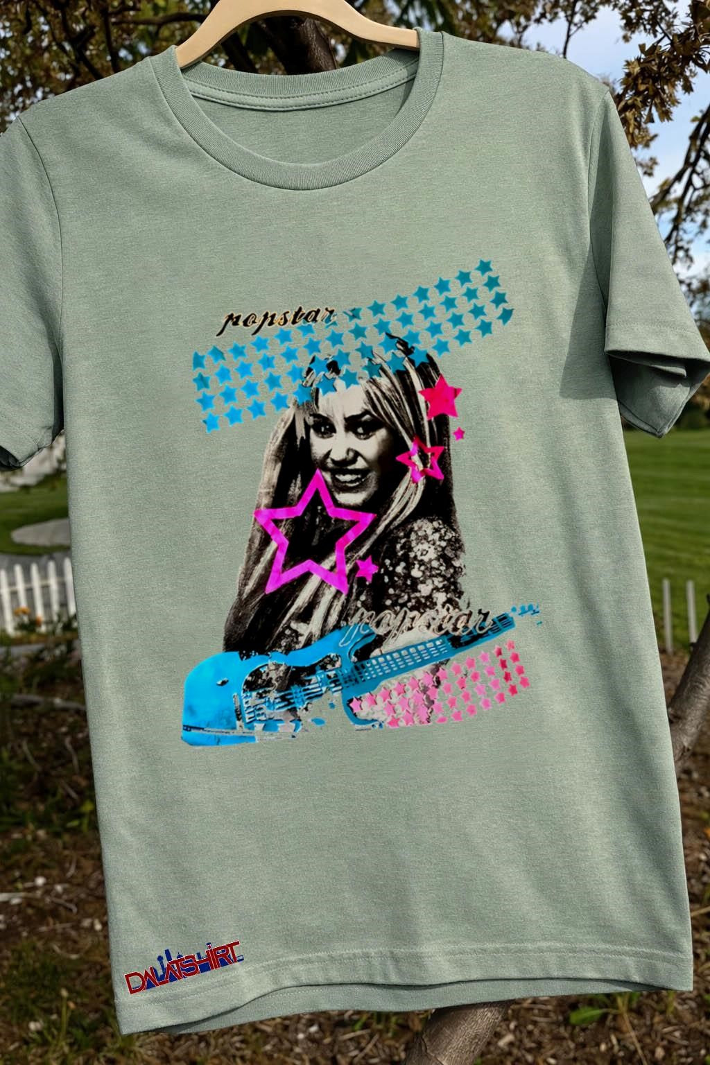 Miley Cyrus wears Hannah Montana shirt