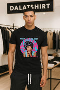 Millie And Blue Beat Girl Portrait Pink Swirl Circle shirt