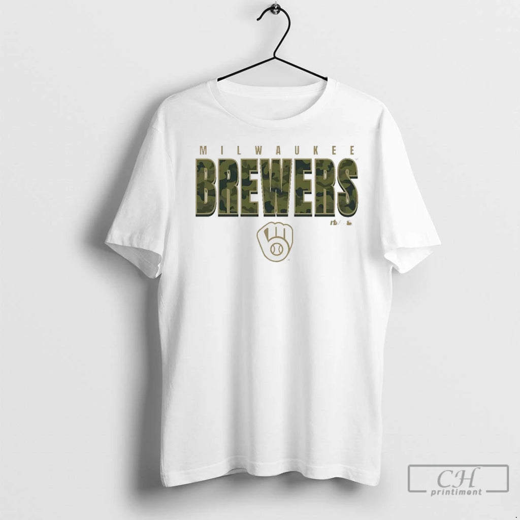 Milwaukee Brewers Camo Mlb Postseason 2025 T Shirts