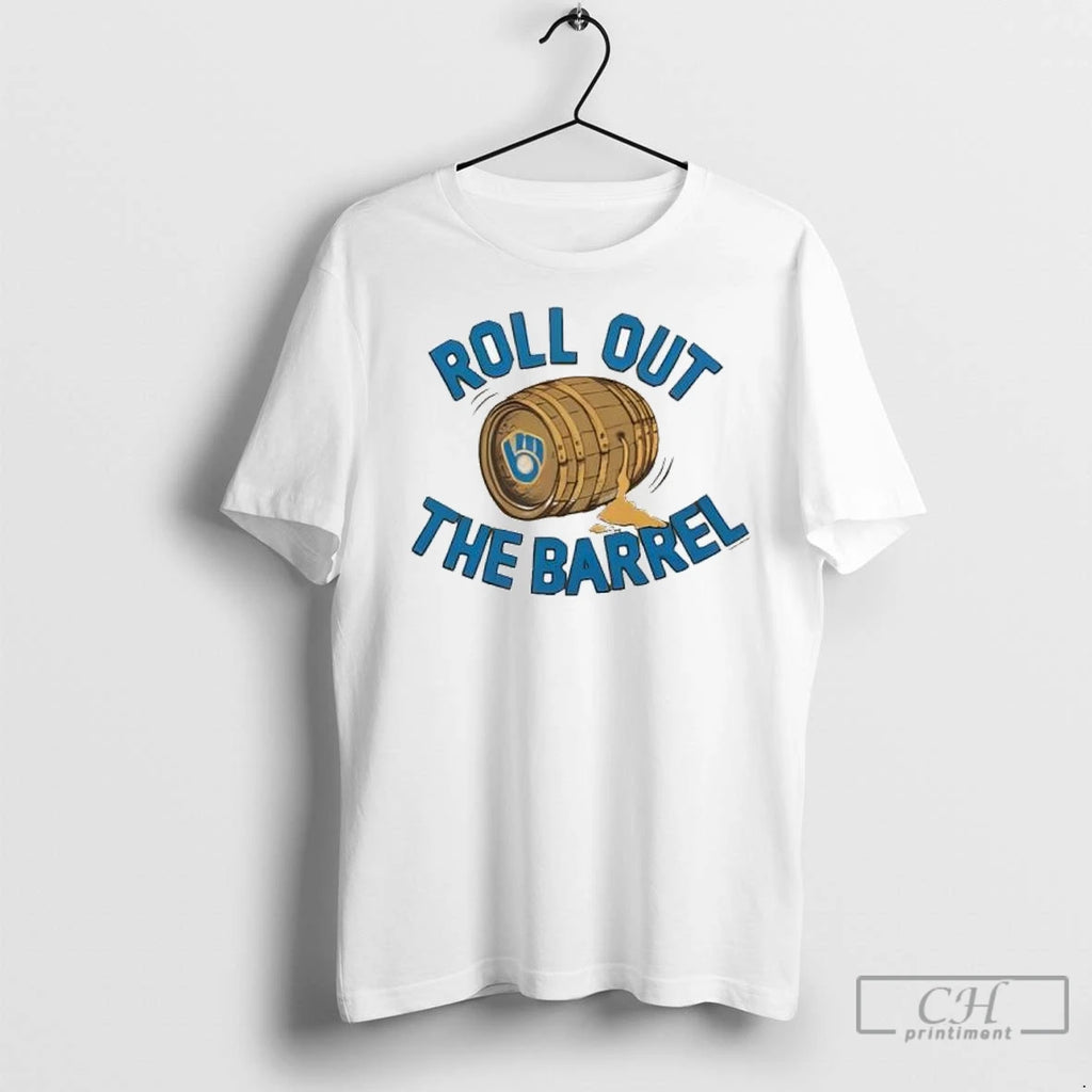 Milwaukee Brewers Gold Roll Out The Barrel T Shirts