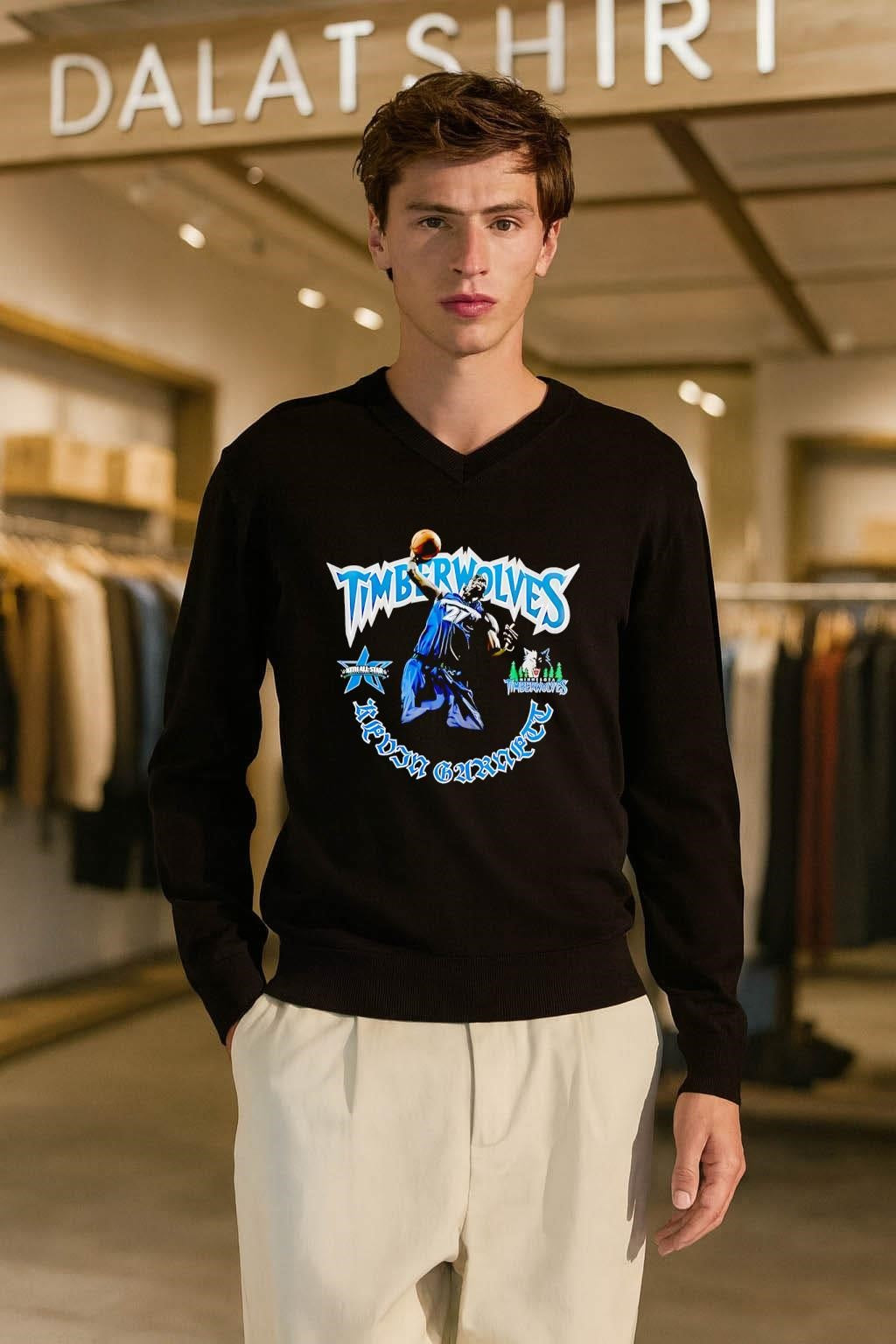 Minnesota Timberwolves Kevin Garnett Basketball All Star Graphic shirt