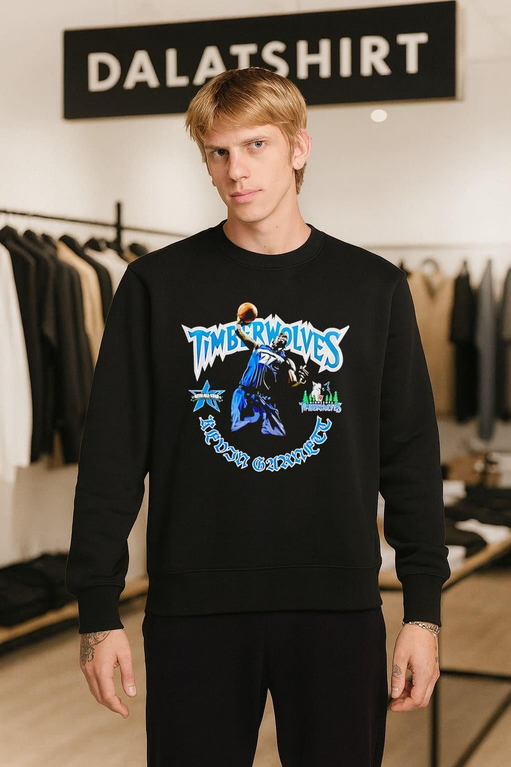 Minnesota Timberwolves Kevin Garnett Basketball All Star Graphic shirt