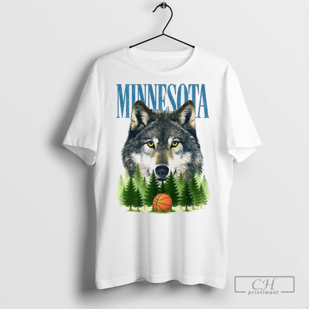 Minnesota Basketball Wolf Cabin T Shirts