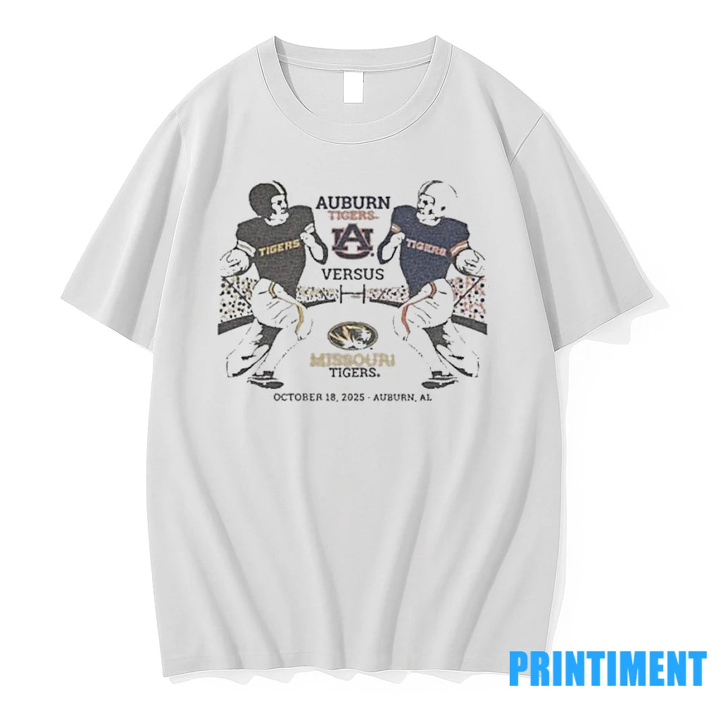 Missouri Vs Auburn 2025 Gameday Matchup Helmet Tshirts Sweater