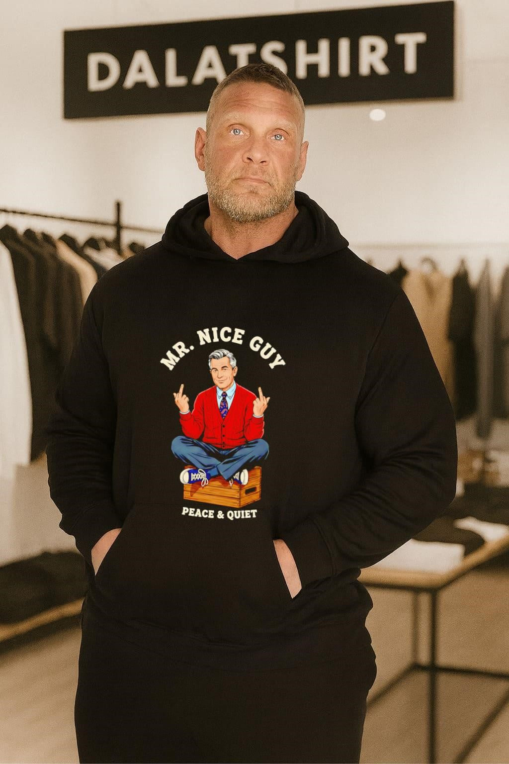 Mister Rogers Mr. Nice Guy Peace & Quiet shirt