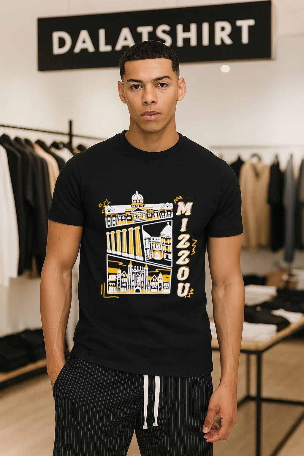 Mizzou University Of Missouri Columns And Campus Architecture Sketch shirt