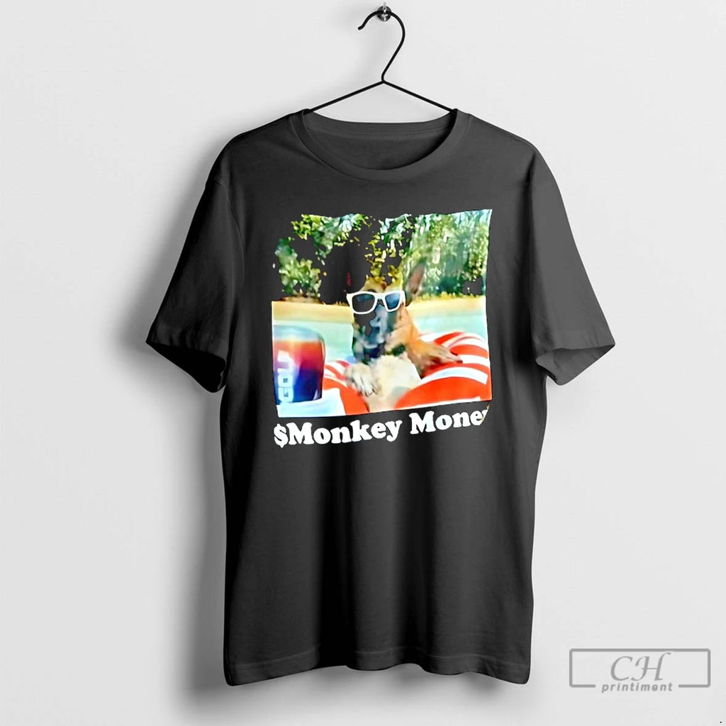 Monkey Money Dog German Shepherd T Shirts