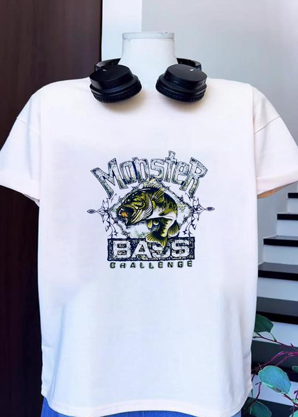 Monster Bass Challenge Largemouth Fishing Barbed Wire shirt