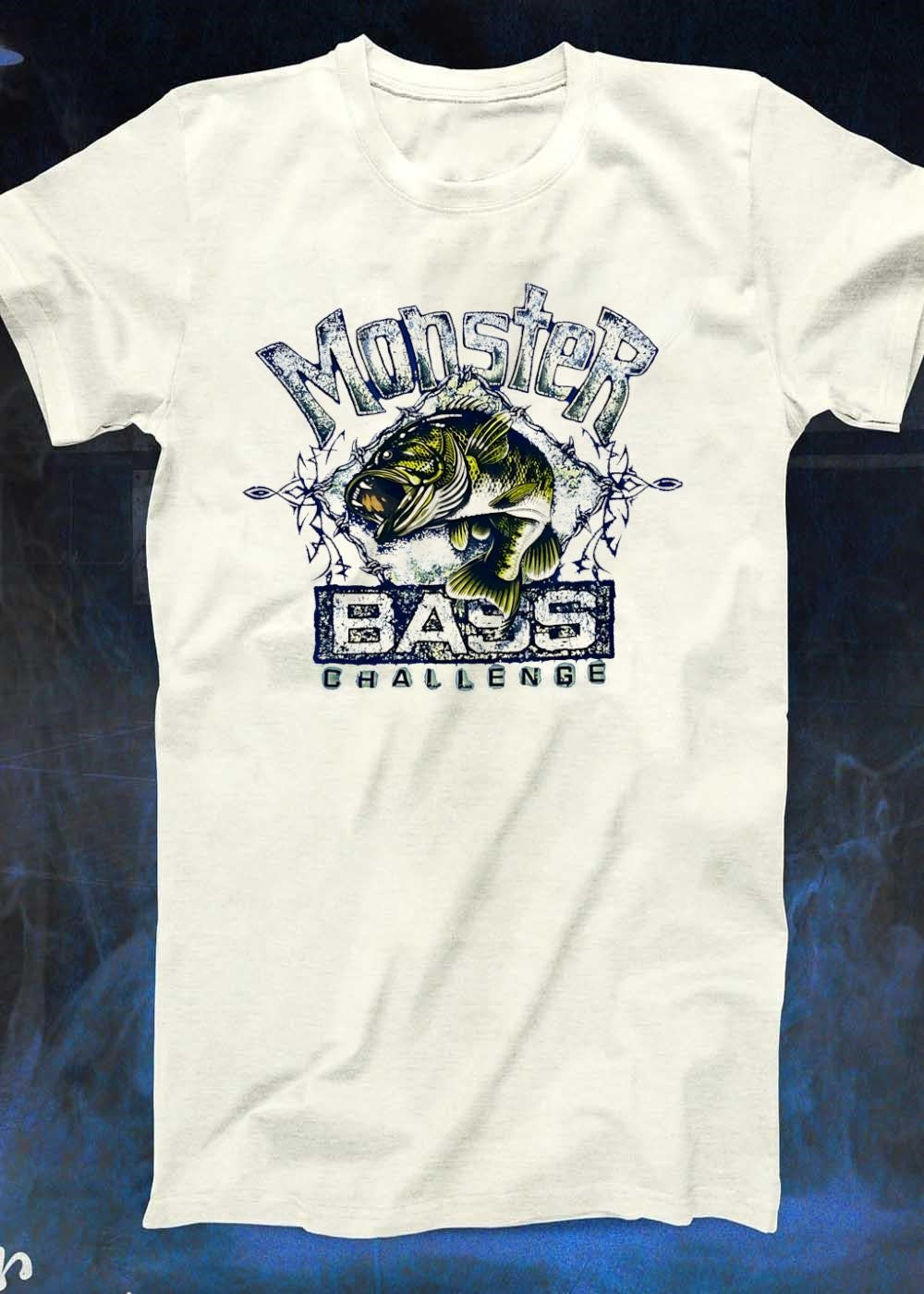 Monster Bass Challenge Largemouth Fishing Barbed Wire shirt