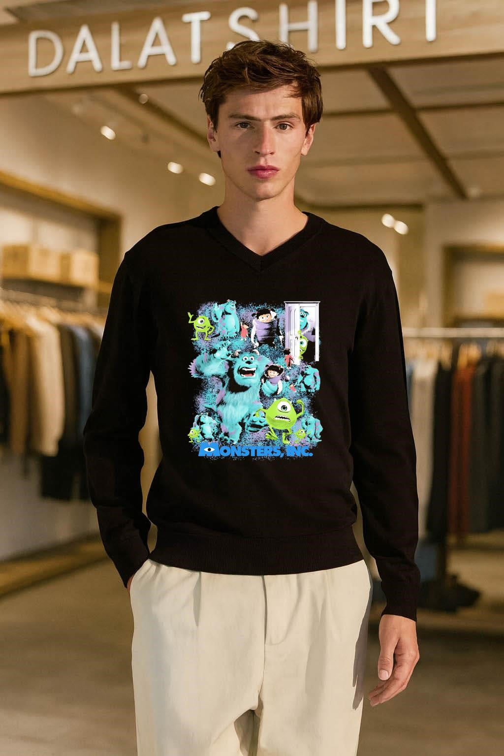 Monsters Inc Sulley Mike and Boo Characters shirt