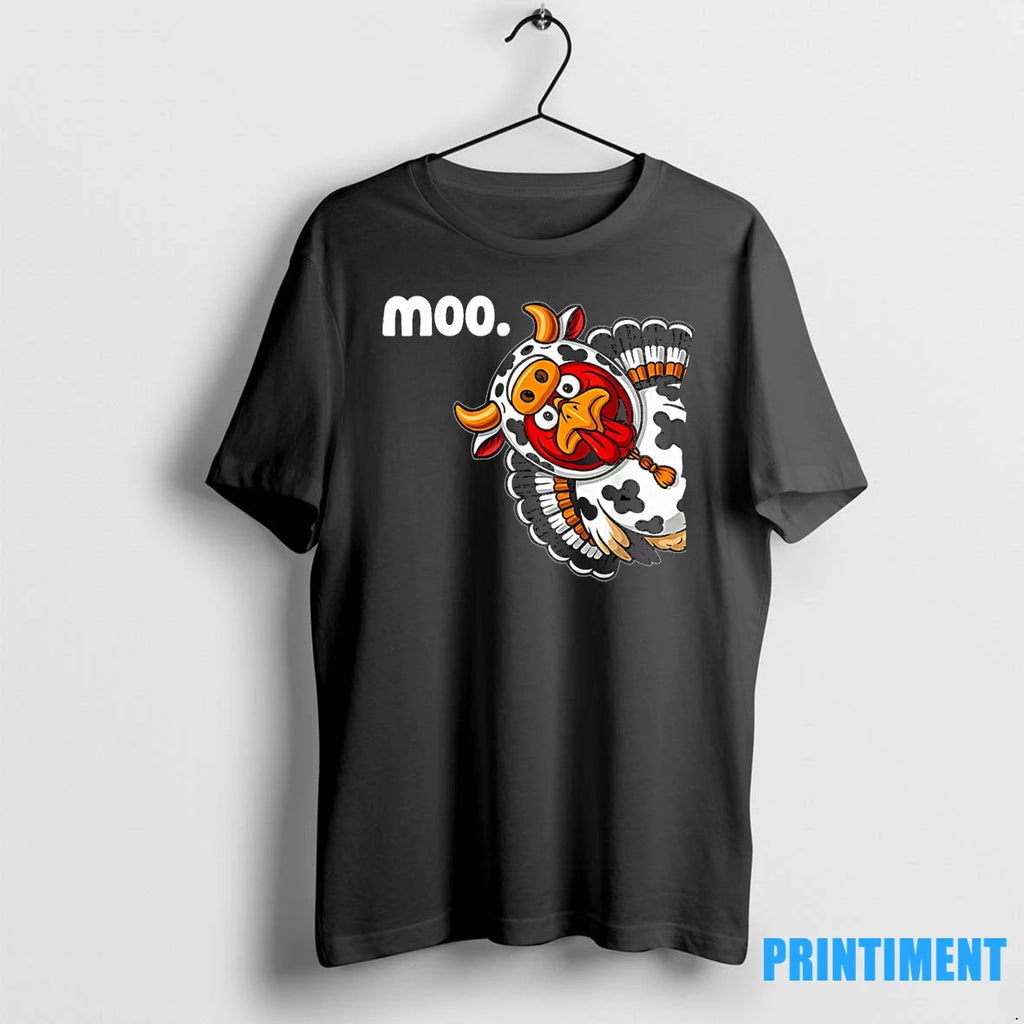 Moo Turkey Cow Costume Fall Thanksgiving Tshirts Sweater