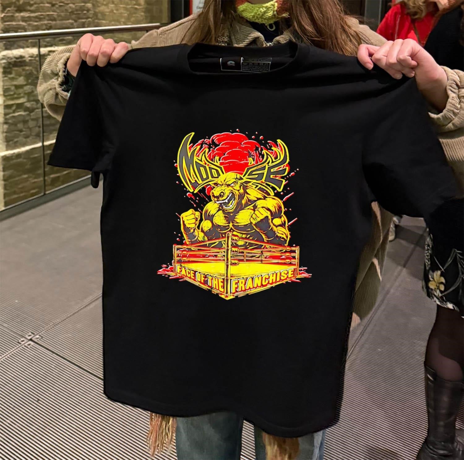 Moose Face Of The Franchise Wrestling Ring Graphic shirt