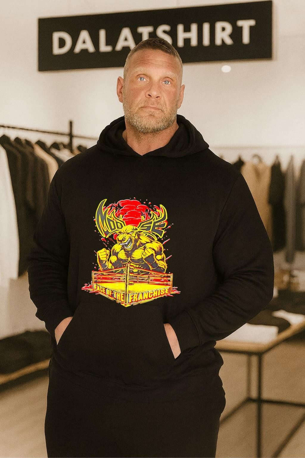 Moose Face Of The Franchise Wrestling Ring Graphic shirt