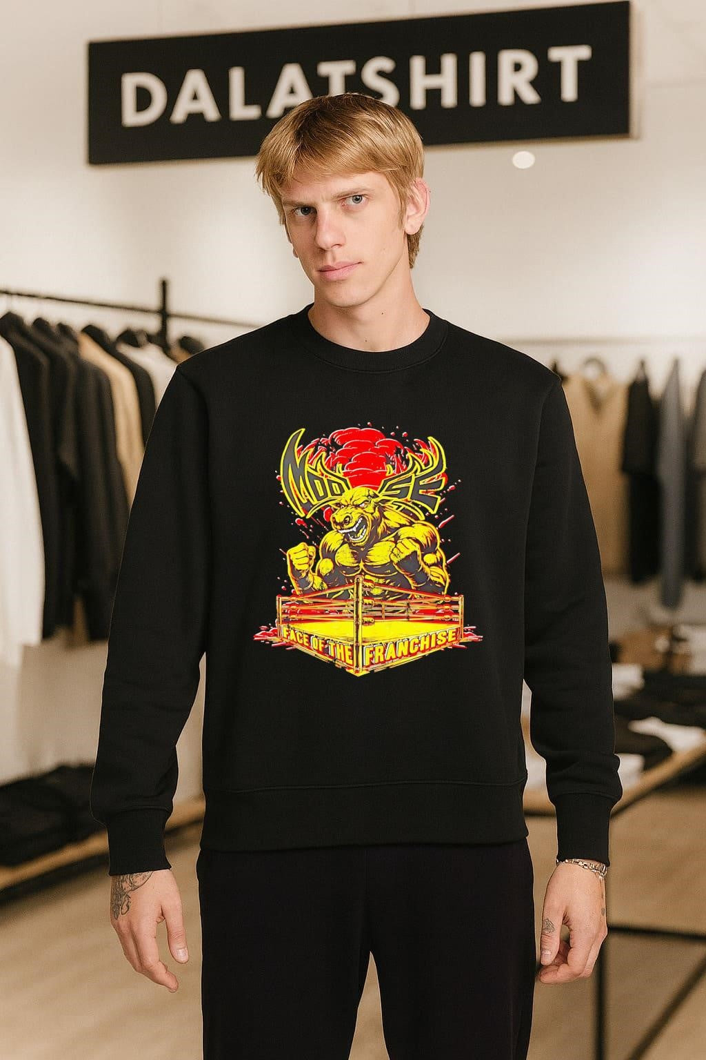 Moose Face Of The Franchise Wrestling Ring Graphic shirt