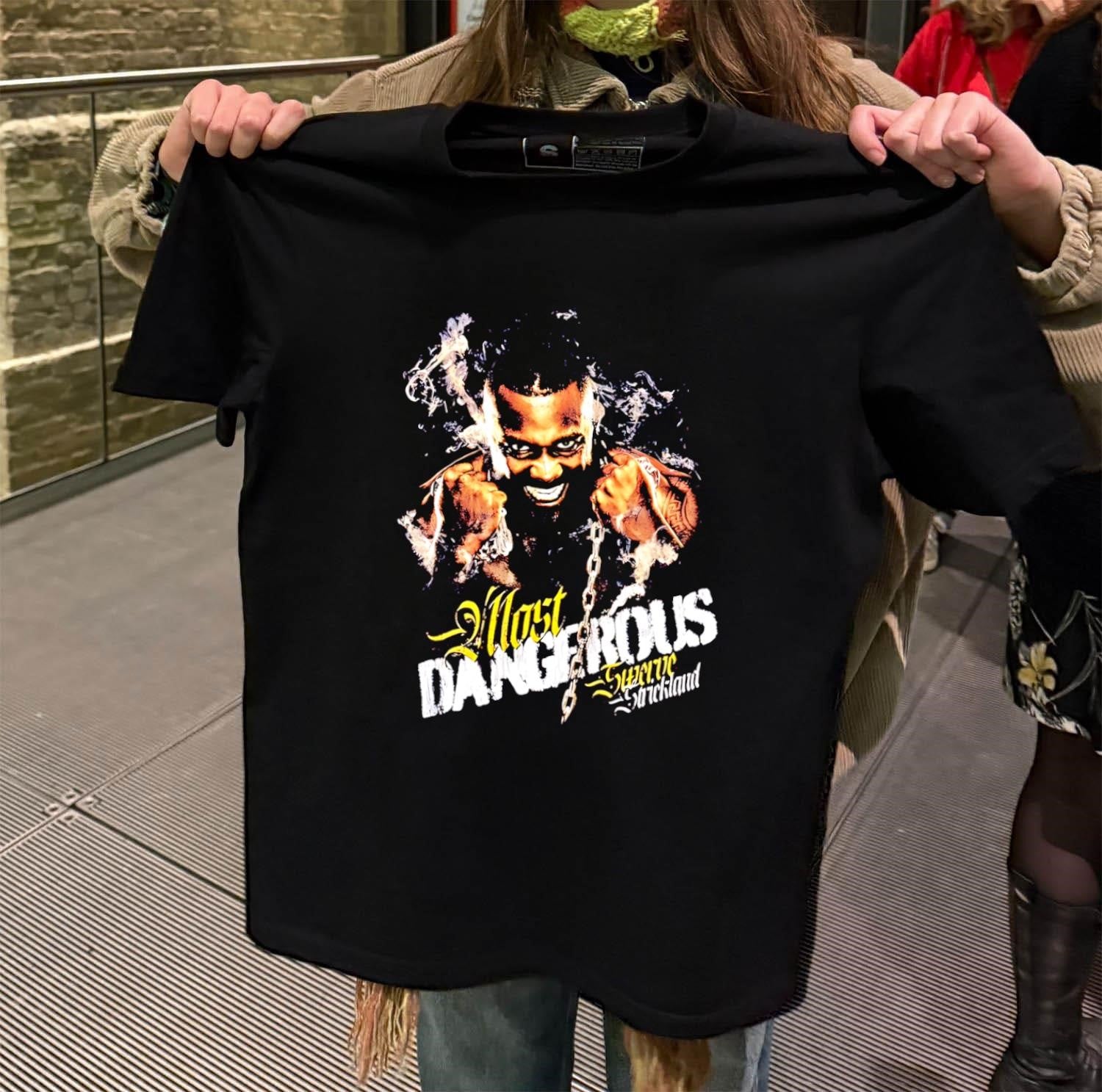 Most Dangerous Swerve Strickland Wrestler Portrait shirt