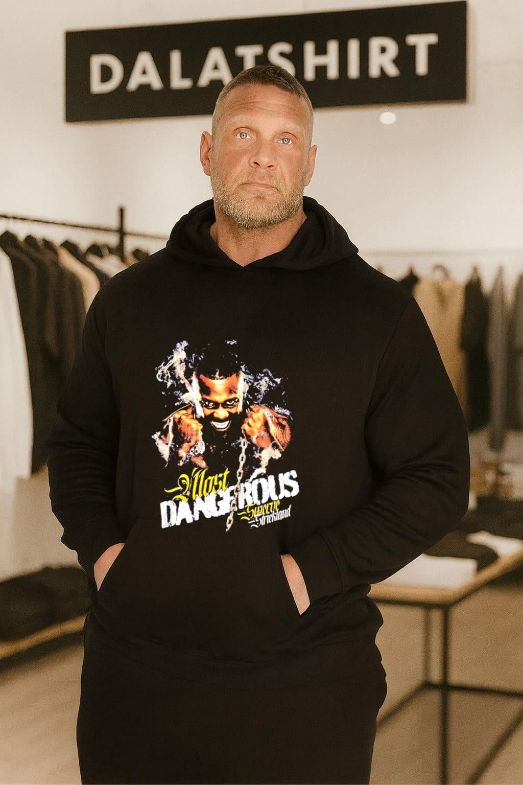Most Dangerous Swerve Strickland Wrestler Portrait shirt