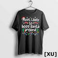 Most Likely To Boss Santa Around Christmas Matching Family Tshirts Sweater