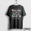 Most Likely To Fart On Santas Lap Christmas Matching Family Tshirts Sweater