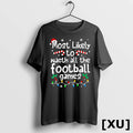 Most Likely To Watch All Football Games Christmas Matching Tshirts Sweater