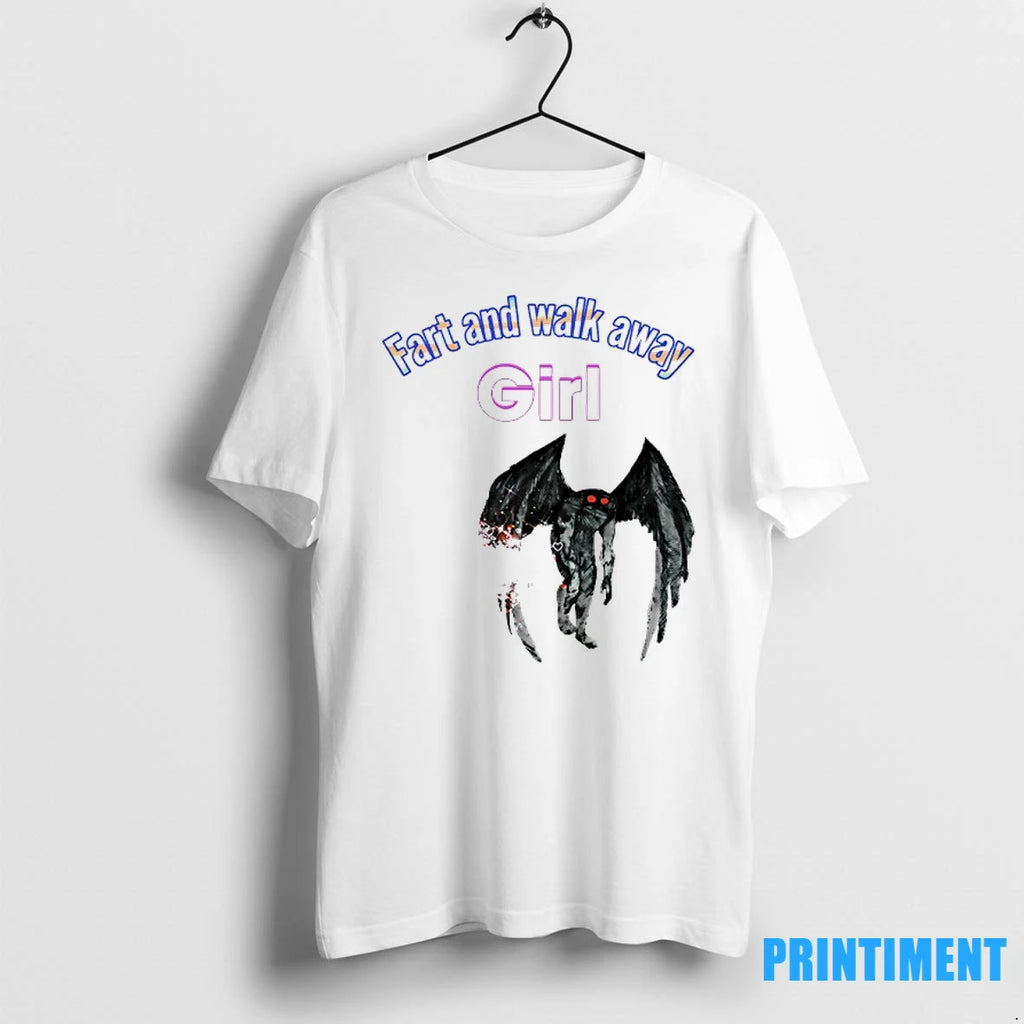 Mothman Fart And Walk Away Girl Tshirts Sweater