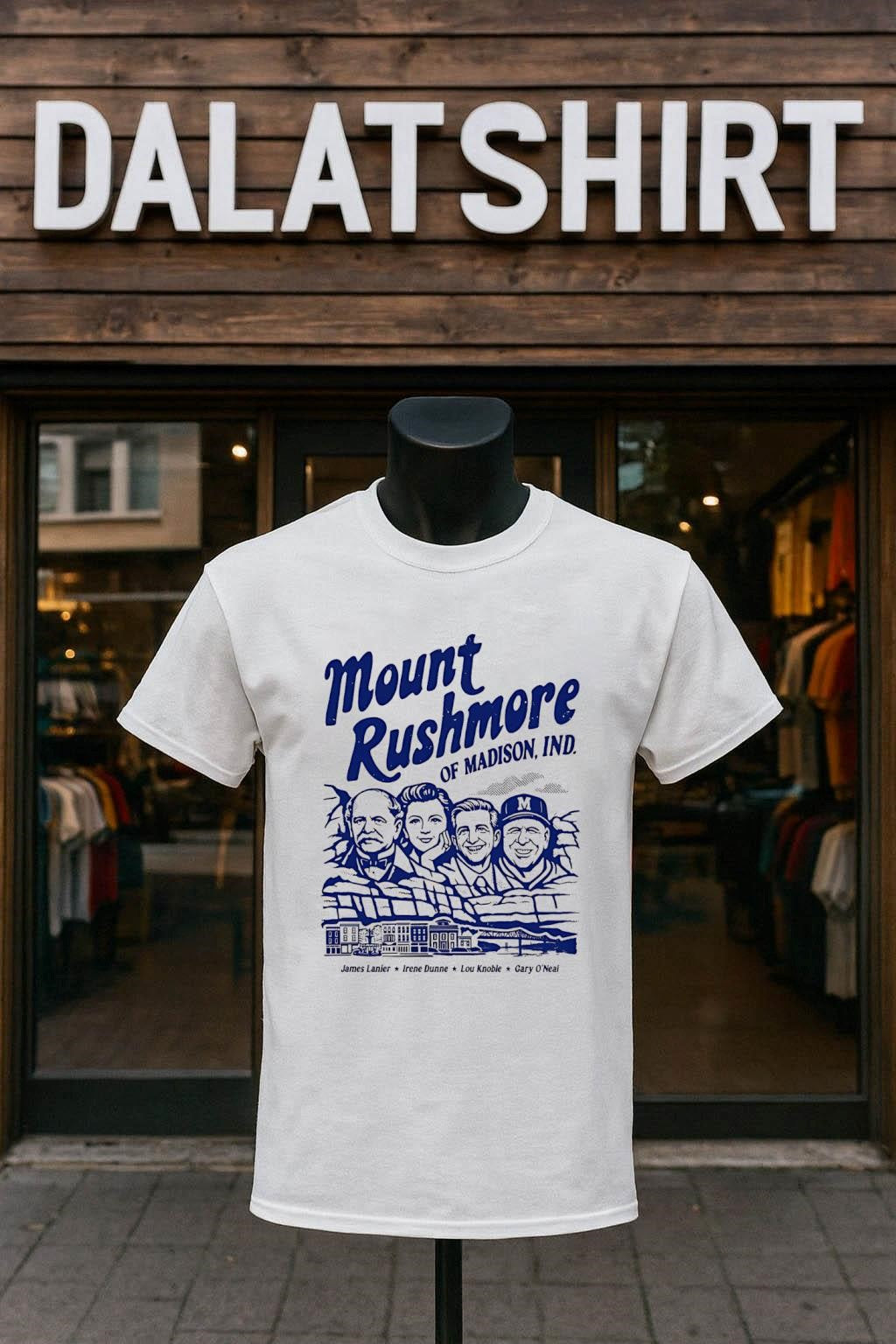 Mount Rushmore Of Madison Indiana James Lanier Irene Dunne shirt