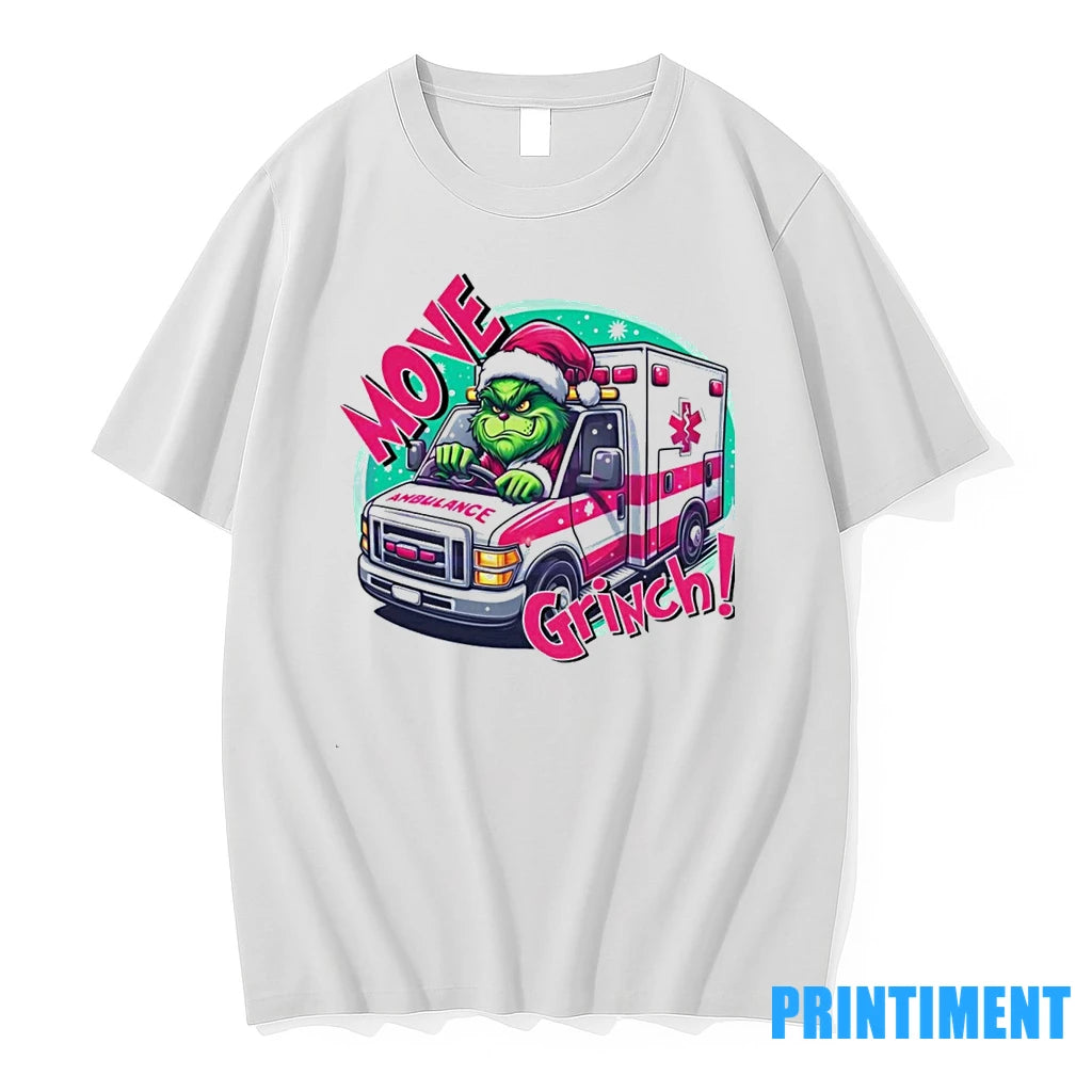 Move Grinch Christmas Ambulance Driver Tshirts Sweater