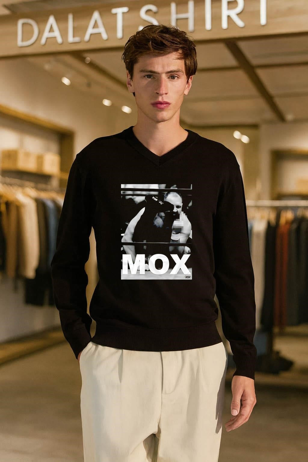 Mox Jon Moxley Middle Finger Wrestling Ring Graphic shirt