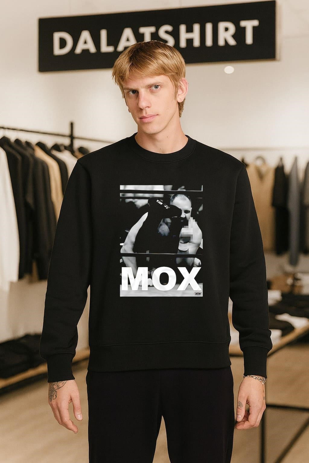Mox Jon Moxley Middle Finger Wrestling Ring Graphic shirt