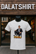 Mr Cyclone basketball player in suit sitting on chair shirt