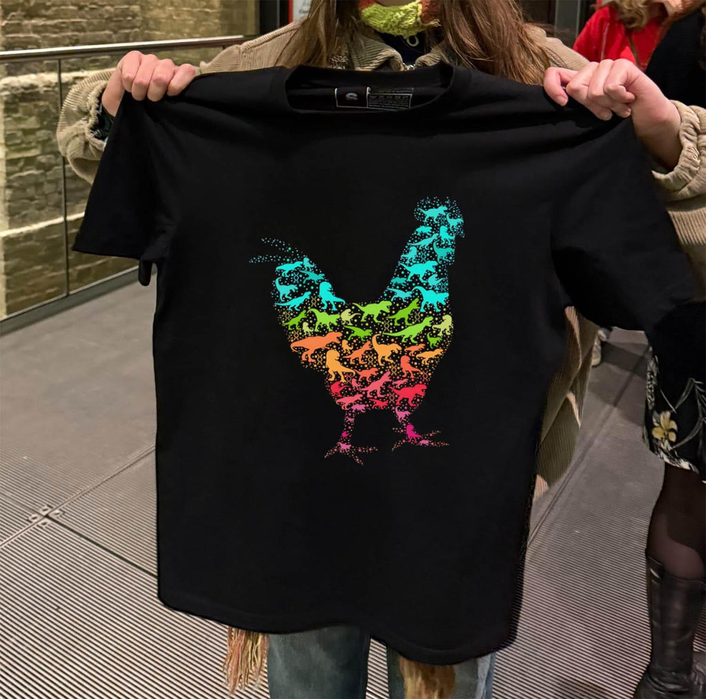 Mr. T-Rex Remember Whor You Are Chicken shirt