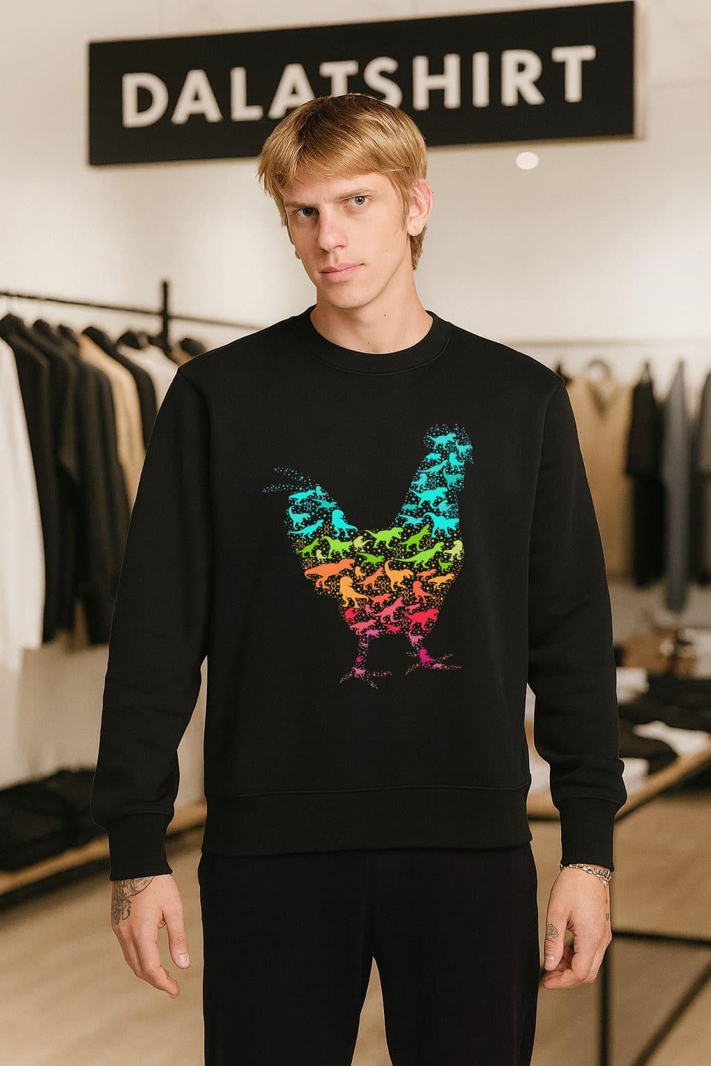 Mr. T-Rex Remember Whor You Are Chicken shirt