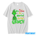 Mrs Claus But Married To The Grinch Christmas Tshirts Sweater