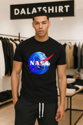 NASA logo on Death Star space station shirt