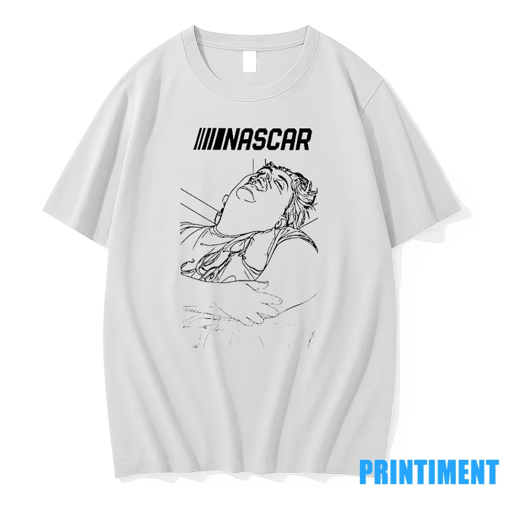 Nascar Driver Injured Sleeping In Hospital Bed Line Art Tshirts Sweater