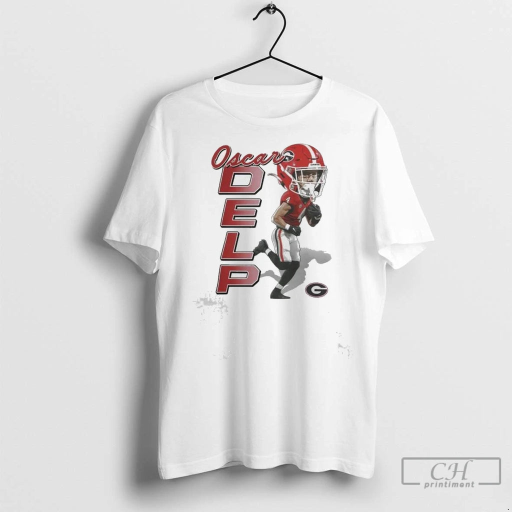 Ncaa Georgia Bulldogs Football Oscar Delp Caricature T Shirts