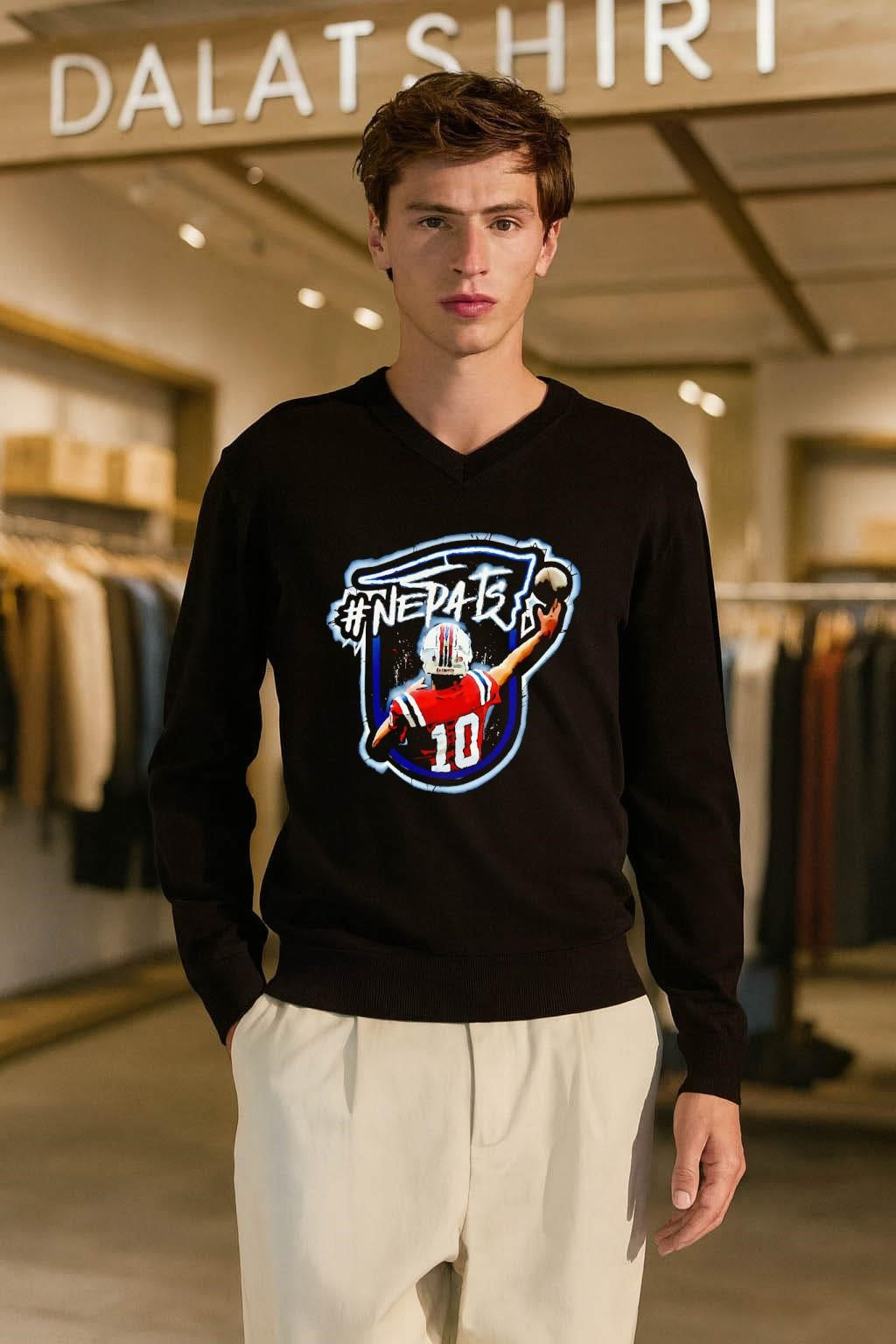 NEPATS Patriots Number 10 Football Player shirt